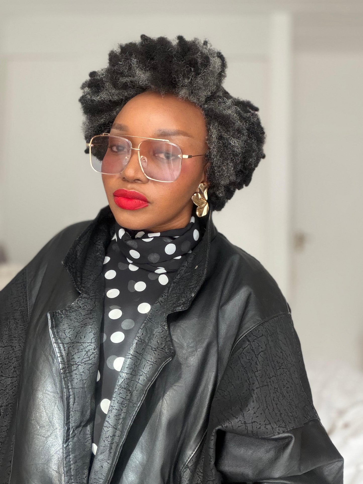 Salt n pepper Ru Afro wig